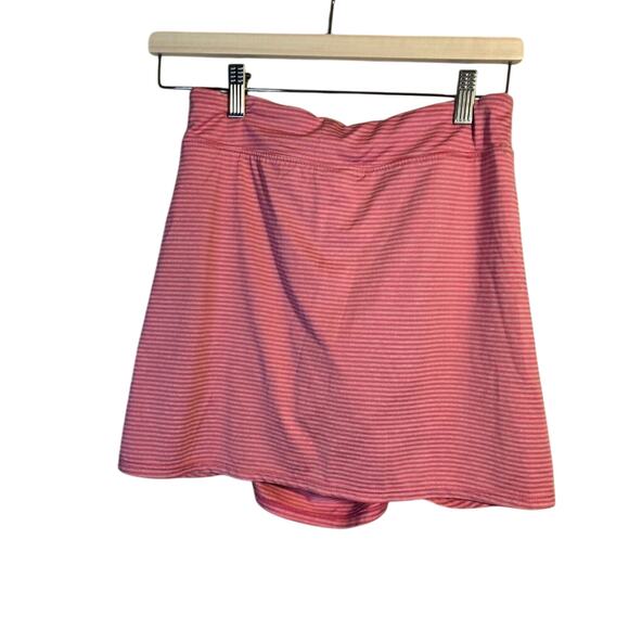 SOYBU Pink Striped Ruched Skort XS Feminine 0352 - Picture 3 of 8